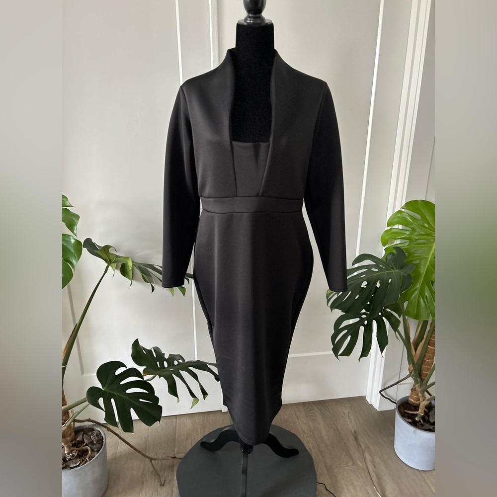 Boohoo Black Long Sleeves Dress New with tags